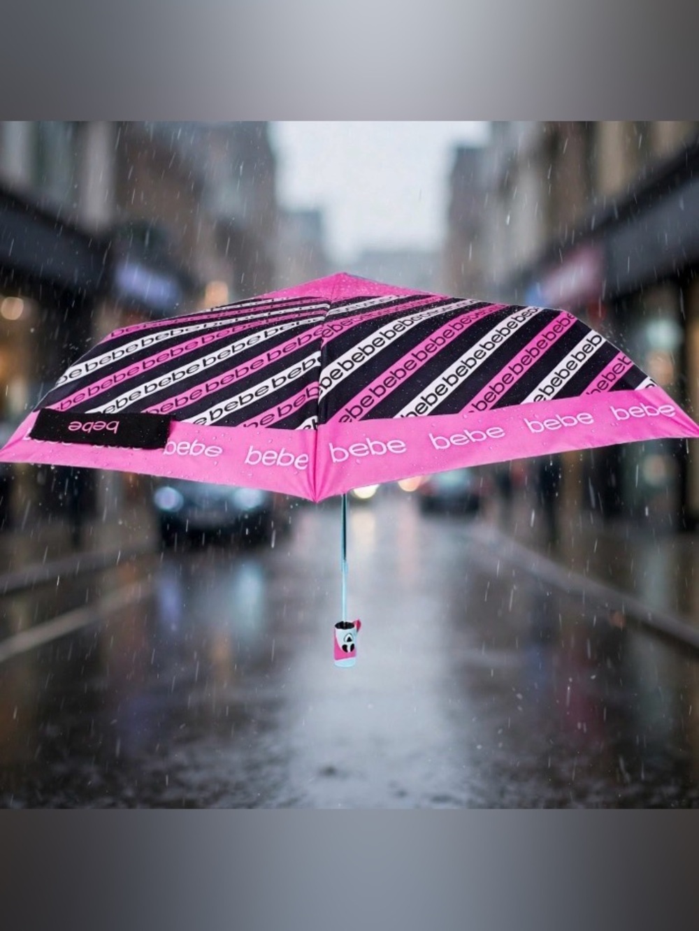 Pink Bebe Automatic Open Umbrella Windproof.